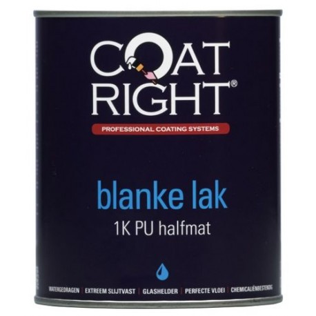 Coatright Aqua 1K Blanke Aflak Halfmat 1 Liter